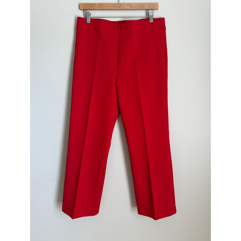 Spanx Perfect Pointe Pant Kick Flare XL NWOT Red High Rise Pull On Cropped